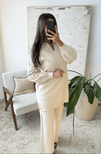 Ensemble Maille Texturée – 2 Pièces Cosy & Tendance