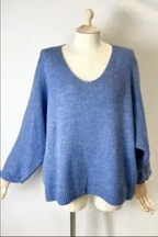 Pull femme col V maille douce .Taille unique | Chic & cocooning