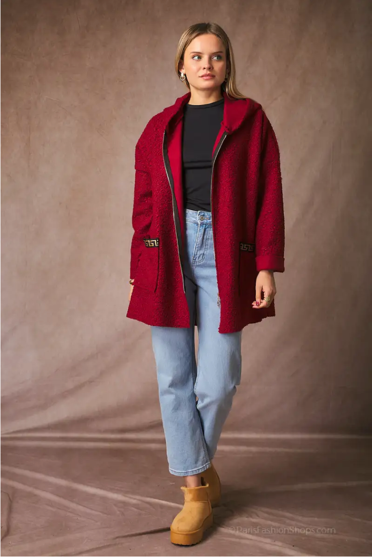 Manteau oversize à capuche – Style urbain, confort et élégance hivernale