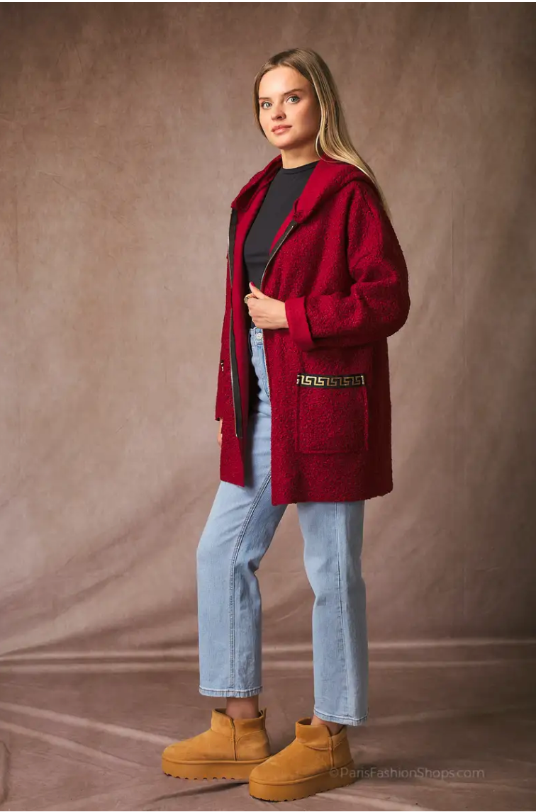 Manteau oversize à capuche – Style urbain, confort et élégance hivernale