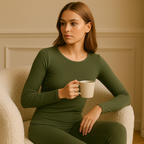 Ensemble thermique femme 37°C – Douceur en soie & chaleur invisible | La Vitrine Parisienne