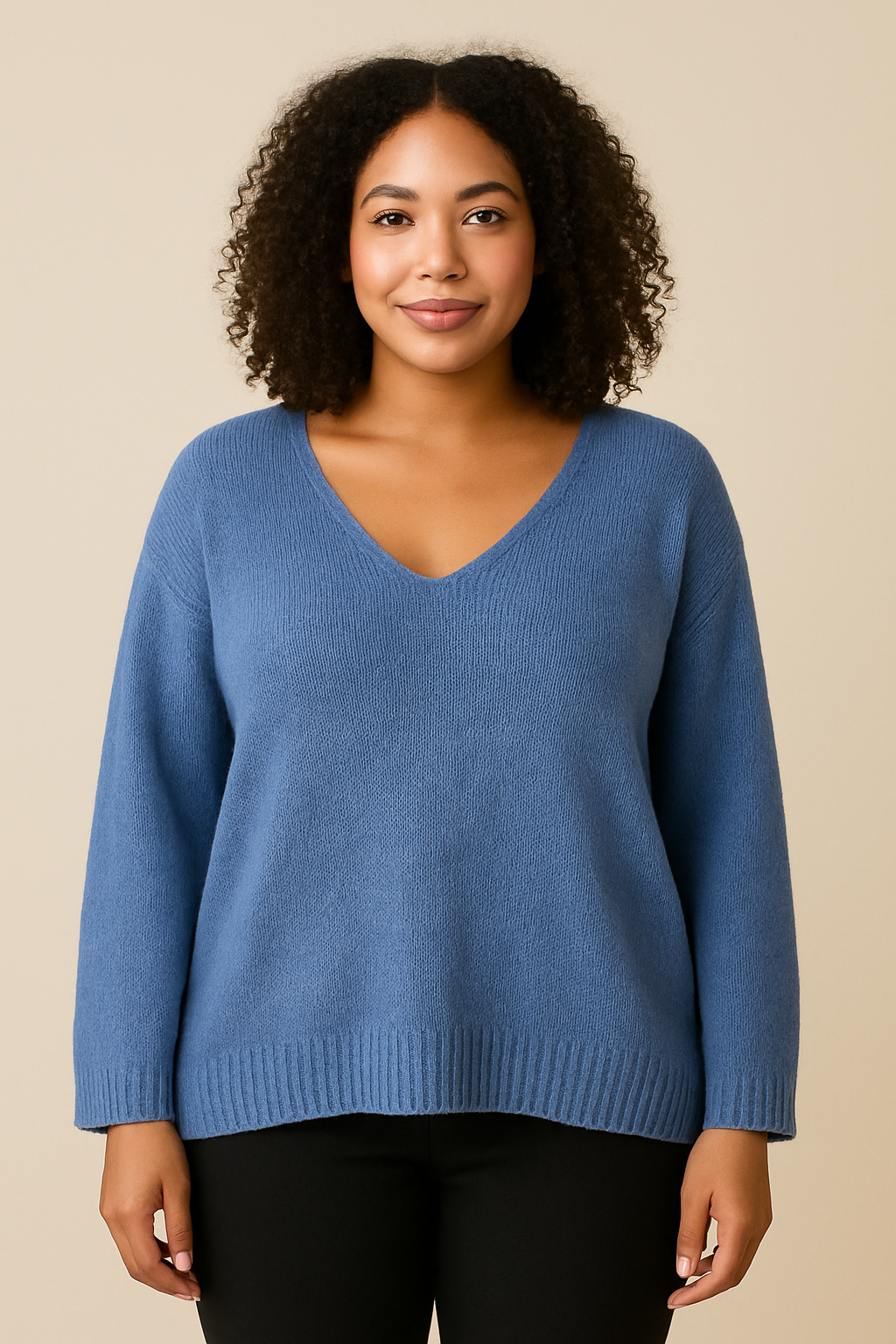 Pull femme col V maille douce .Taille unique | Chic & cocooning