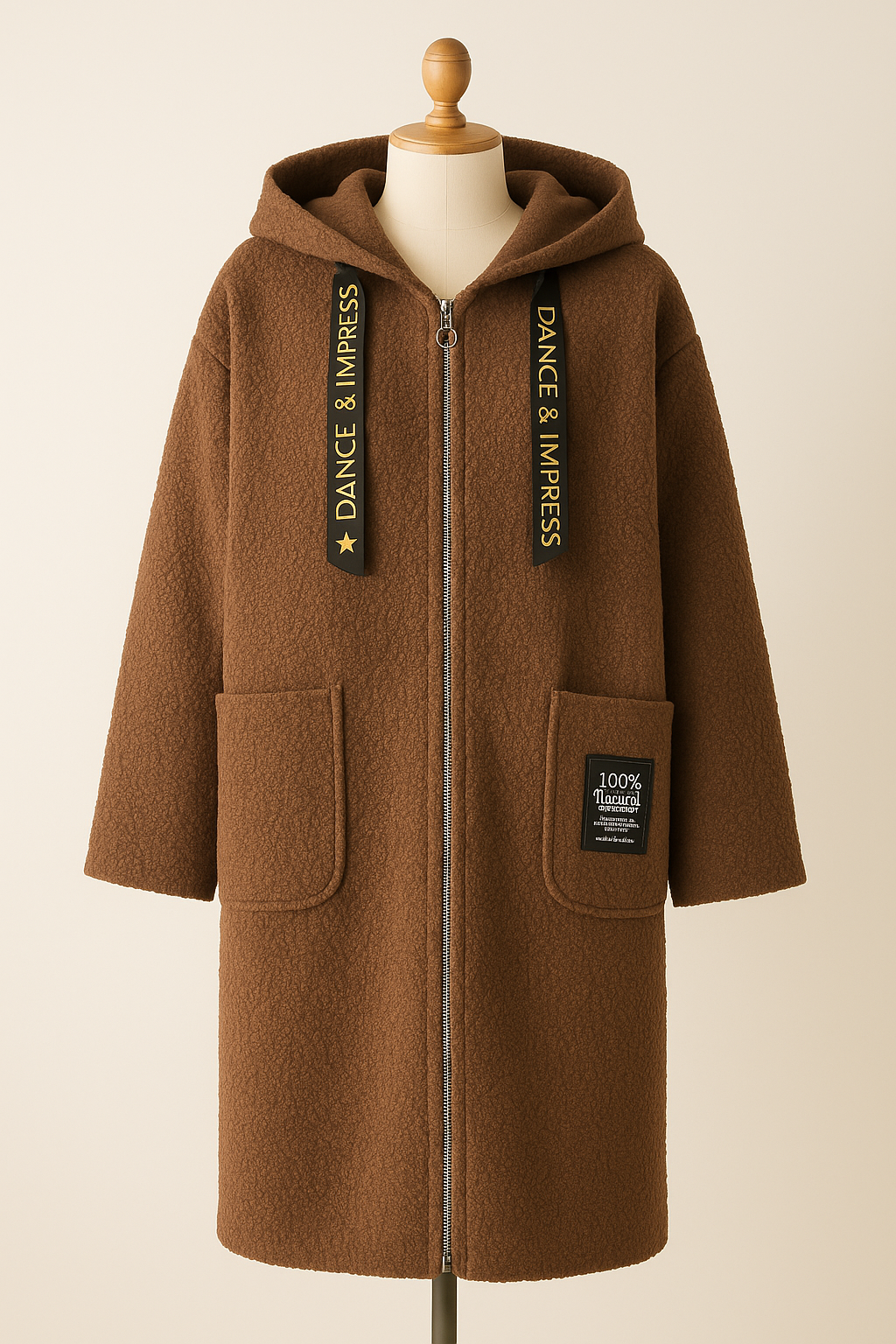 Manteau Long Bouclette Femme – Élégance Douillette Hiver 2025