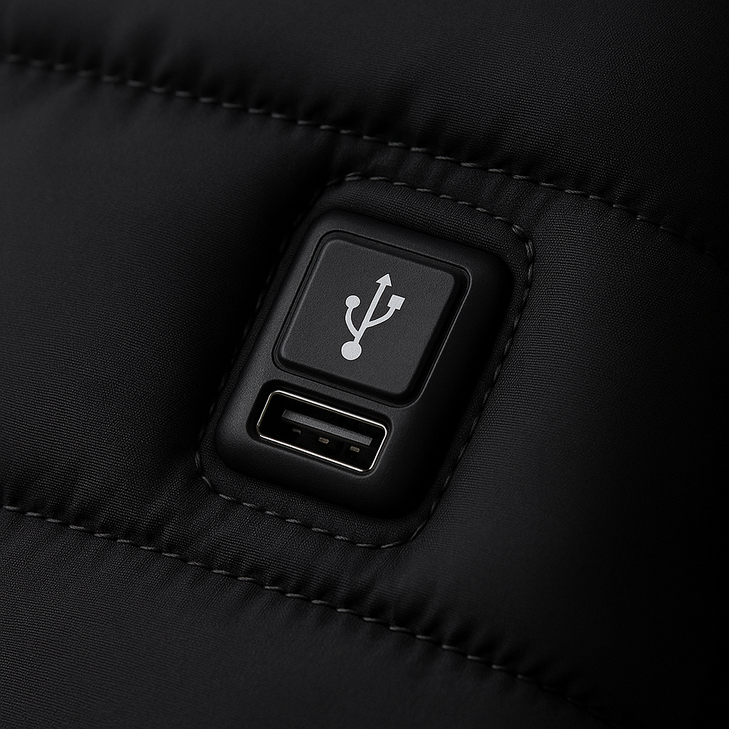 🧥 Doudoune chauffante Unisexe – Technologie thermique & style outdoor