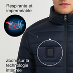 🧥 Doudoune chauffante Unisexe – Technologie thermique & style outdoor