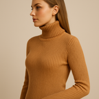 Pull Col Roulé d’Hiver – Manches Longues