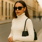 Pull Col Roulé d’Hiver – Manches Longues