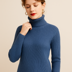 Pull Col Roulé d’Hiver – Manches Longues