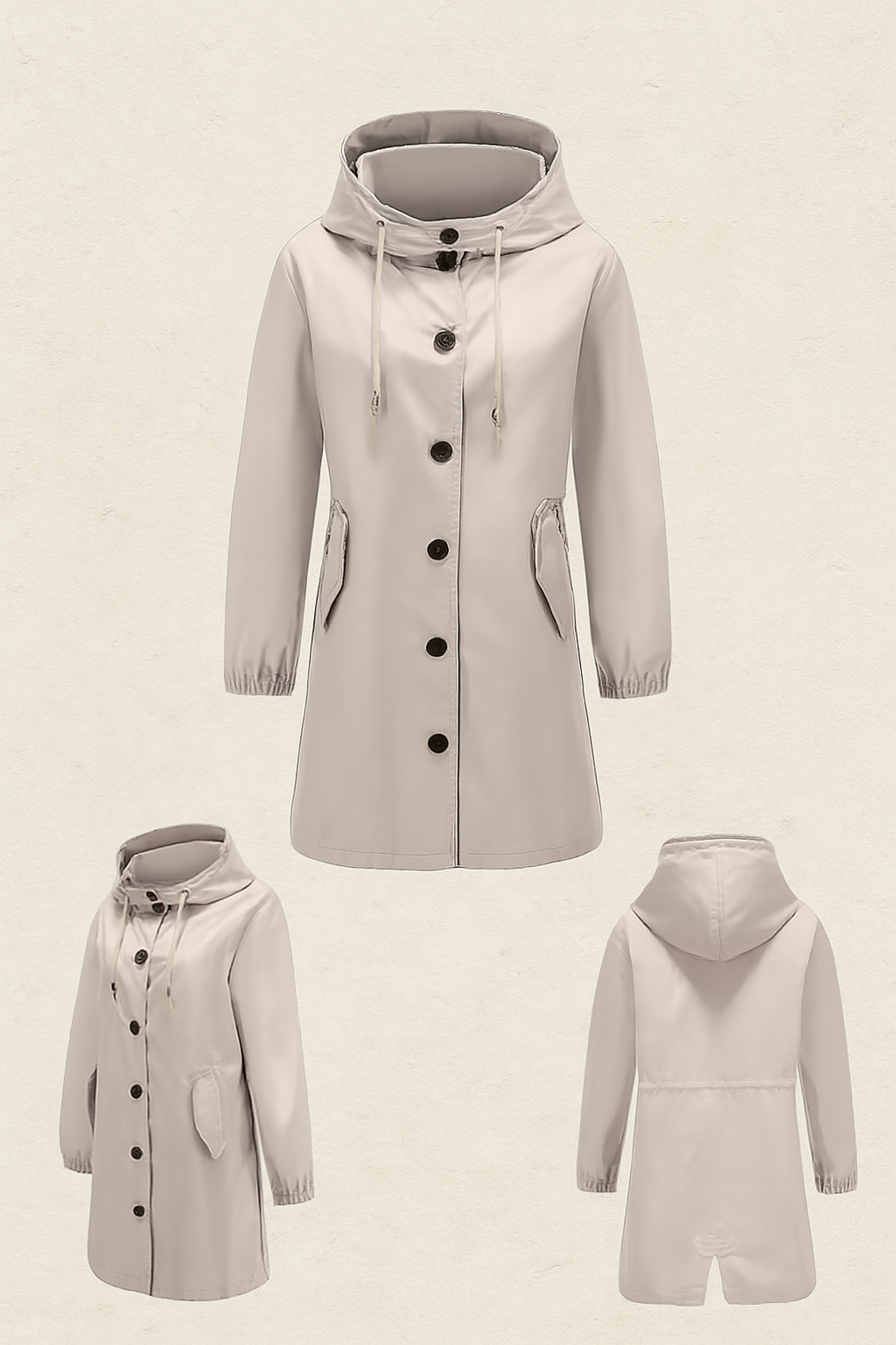 Parka Imperméable Femme – Longue & Capuche Protectrice