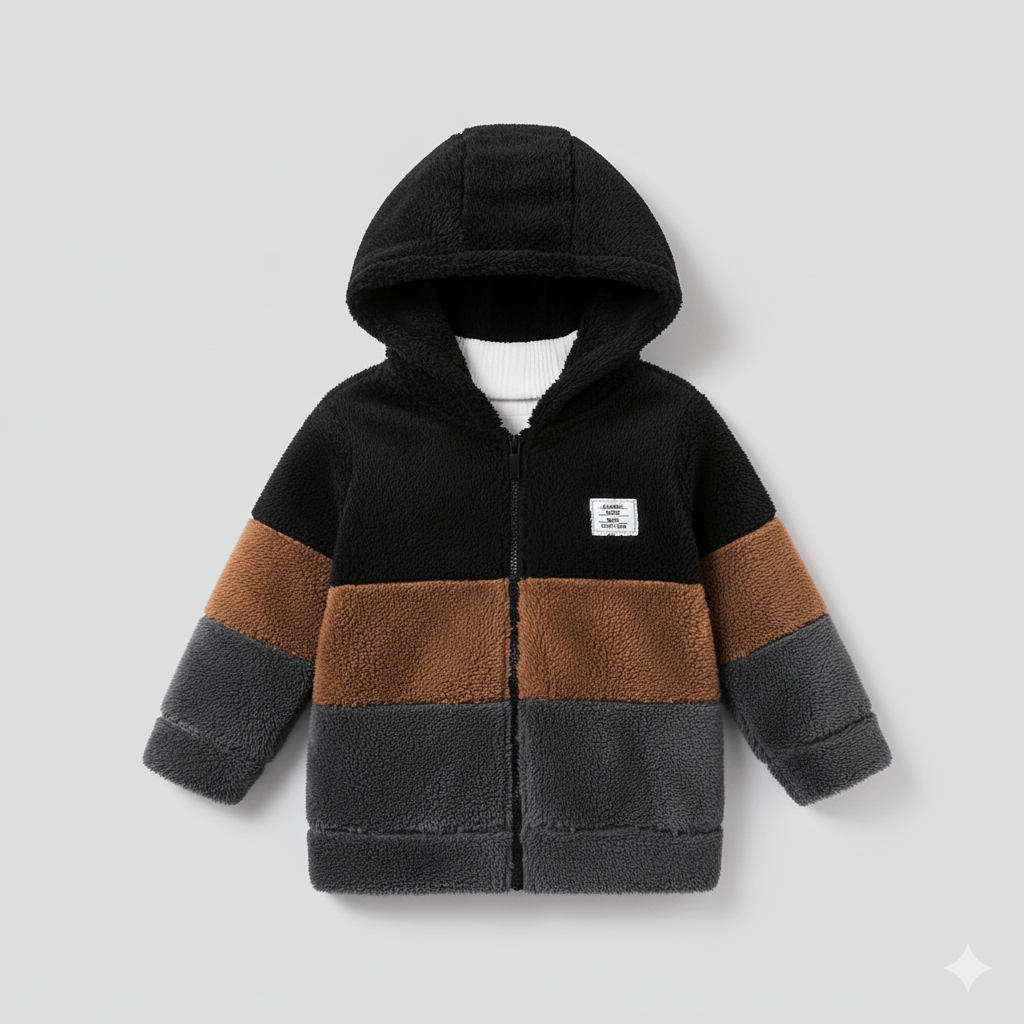 🧒 Veste unisexe hiver polaire – Chaude, stylée, prête pour l’aventure