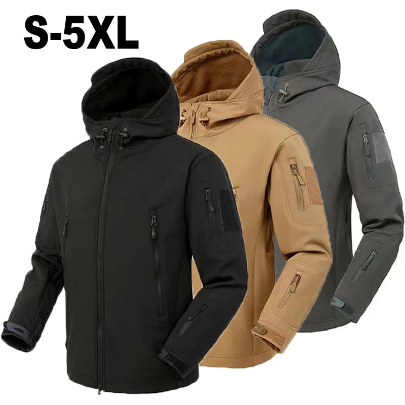 Manteau Outdoor Homme – Fleece SoftShell pour l’hiver